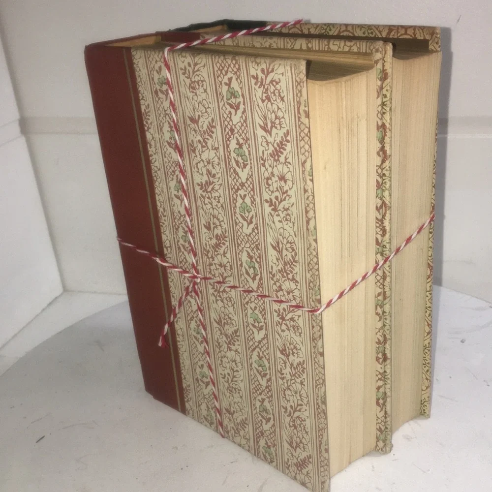 Vintage cloth bound book stacks (2)